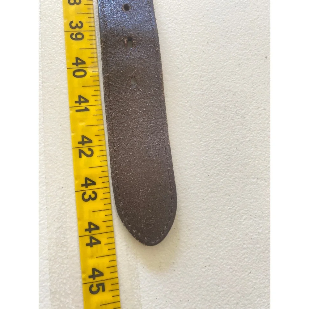 Carhartt Journeyman Men's Leather Belt 38 Brown Rugged Workwear Stitched Buckle